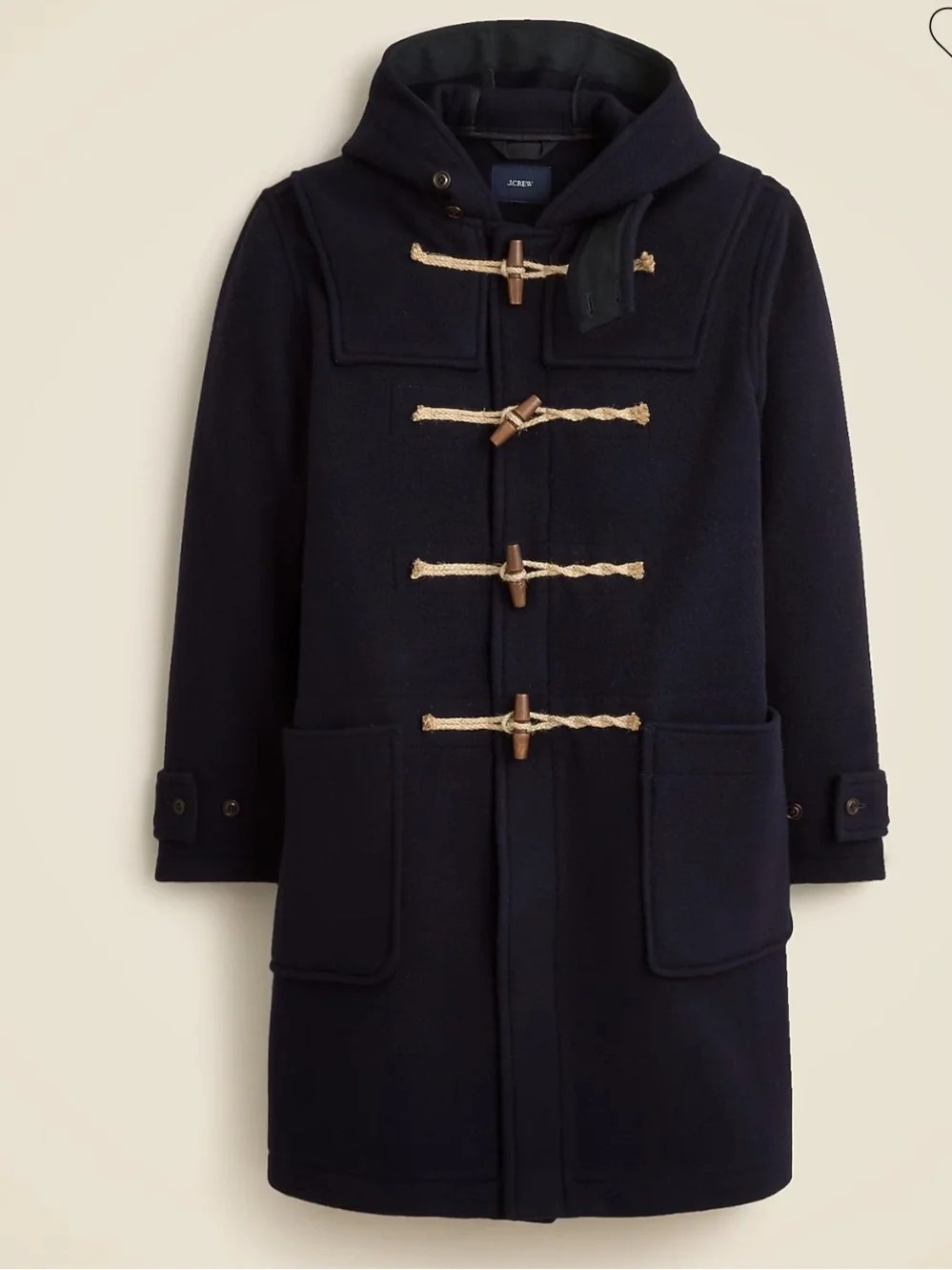 J Crew Duffle coat in wool Size L